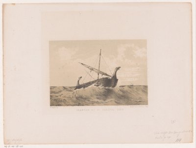Vaartuig, 9e eeuw door Willem Jacob Hofdijk