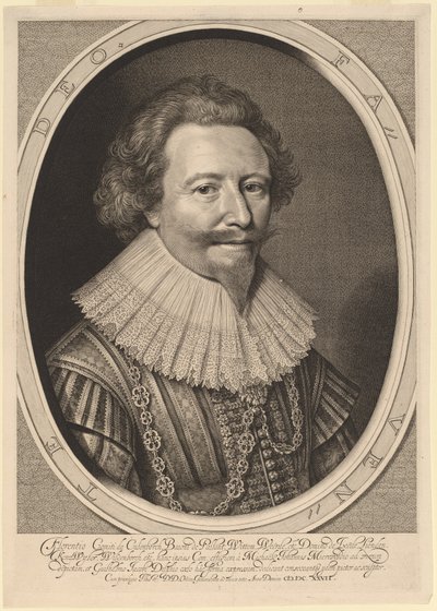 Florent II, Graaf van Pallandt door Willem Jacobsz Delff after Michiel van Miereveld