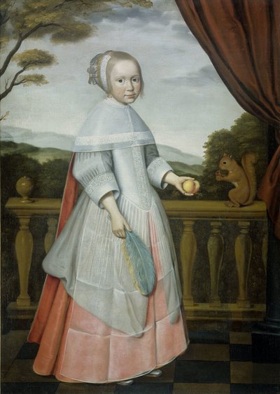 Portret van Elisabeth van Oosten (1660-1714), als kind door Willem Jansz. Ploy (attributed to)