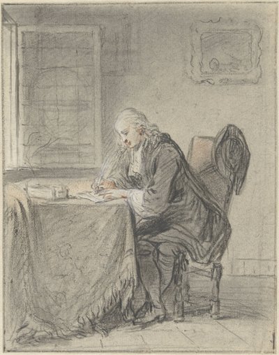 De briefschrijver door Willem Joseph Laquy