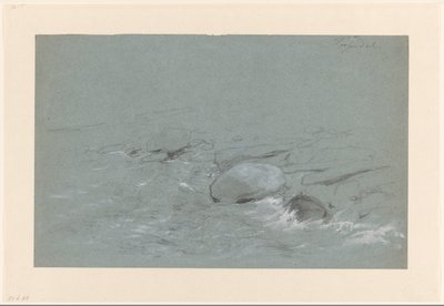 Kustlandschap met keien bij Tyssedal, Noorwegen door Willem Maris