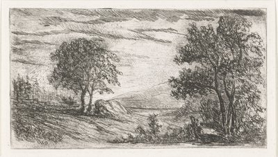 Heuvellandschap door Willem Matthias Jan van Dielen
