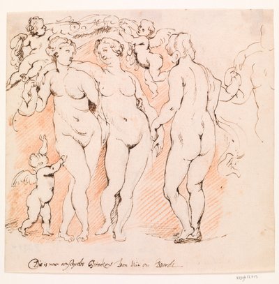 De drie Gratiën door Willem Panneels