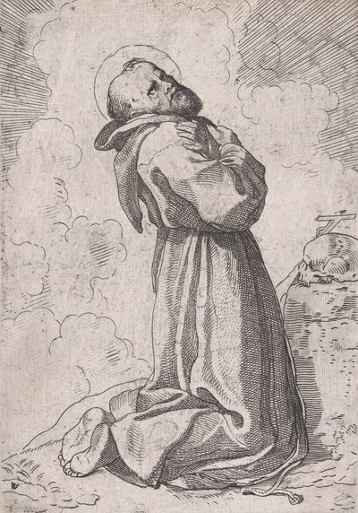 St. Franciscus, ca. 1612-13 door Willem Pietersz. Buytewech
