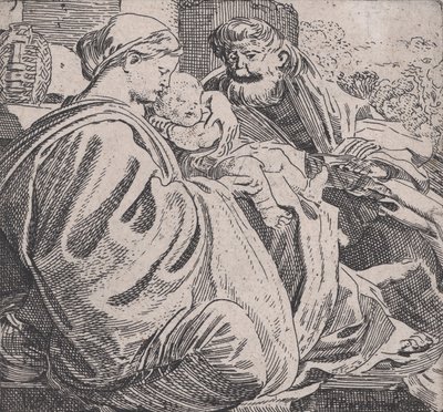 De Heilige Familie Rustend, ca. 1615 door Willem Pietersz. Buytewech
