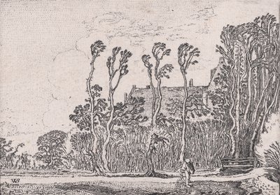 De Zaaier, uit Verscheyden Landtschapjes Various Little Landscapes, Plaat 5 door Willem Pietersz. Buytewech