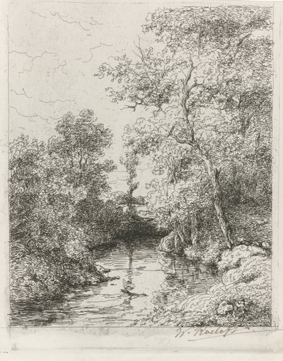 Kreek door Willem Roelofs (I)