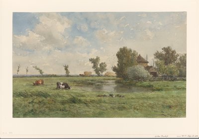 Weiland met koeien door Willem Roelofs (I)