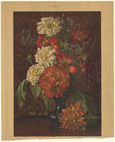 Vaas met dahlia