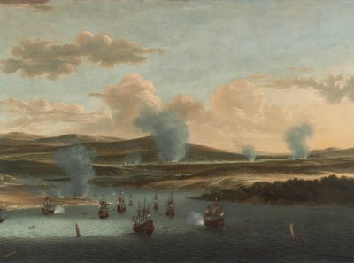 Tocht naar Chatham, 1667: de Nederlandse vloot in de monding van de Medway door Willem Schellinks