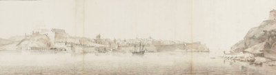 Uitzicht op Valletta op het eiland Malta, gezien vanaf Senglea door Willem Schellinks