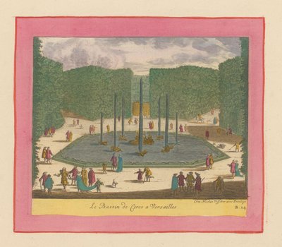 Becken und Brunnen der Ceres in den Gärten von Versailles door Willem Swidde