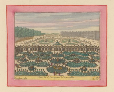 Ansicht der Orangerie von Versailles door Willem Swidde