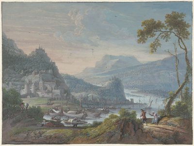 Rivierlandschap door Willem Troost (I)