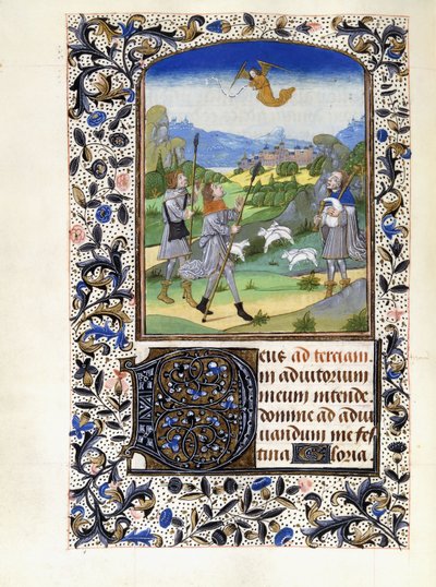 De aankondiging aan de herders door Willem Vrelant