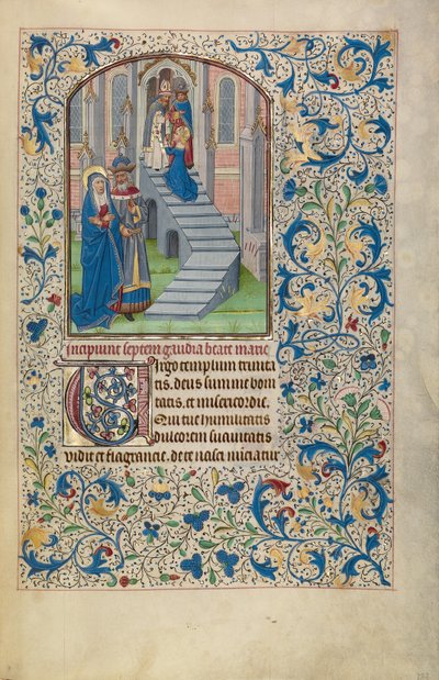 De presentatie van de Maagd in de Tempel door Willem Vrelant