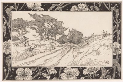 Duinlandschap met helmgras door Ludwig Willem Reymert Wenckebach