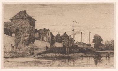 De haven te Leerdam door Willem Wenckebach
