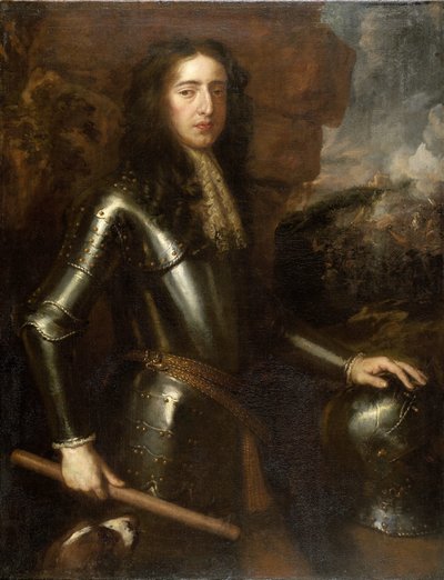 Portret van Willem III (1650-1702), Prins van Oranje door Willem Wissing (manner of)