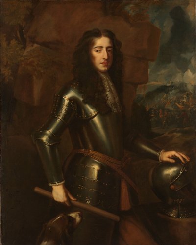 Portret van Willem III (1650-1702), Prins van Oranje door Willem Wissing (manner of)