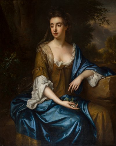 Portret van een onbekende dame door Willem Wissing