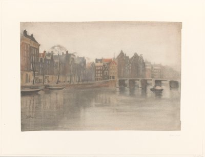 De Oude Waal te Amsterdam door Willem Arnoldus Witsen