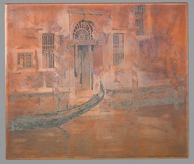 Gondel komt aanvaren in het Canal Grande, Venetië door Willem Arnoldus Witsen