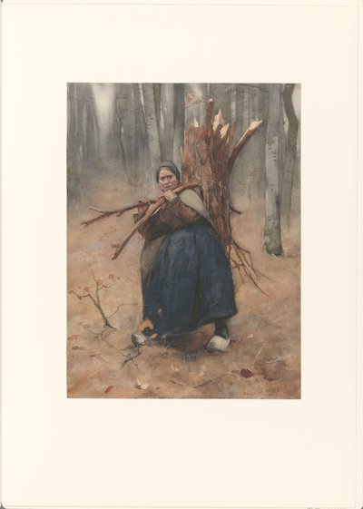 Houtsprokkelaarster door Willem Arnoldus Witsen