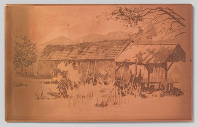 Lang bijgebouw, Gambar door Willem Arnoldus Witsen