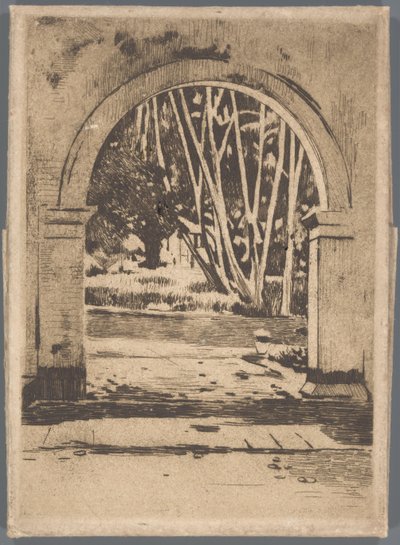 Poort van Hotel Bellevue, Buitenzorg door Willem Arnoldus Witsen