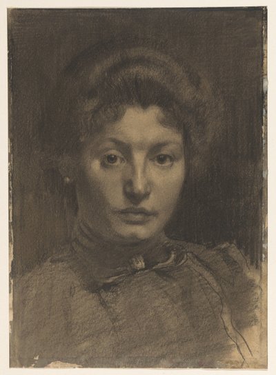 Portret van Mevrouw Marie Breitner-Jordan door Willem Arnoldus Witsen