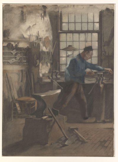Smid in zijn smidse door Willem Arnoldus Witsen