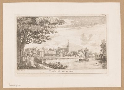 Gezicht op Vreeland door Willem Writs (possibly)