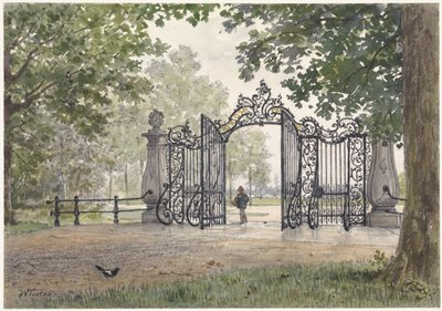 Het monumentale hek van Vreedenhoff te Nieuwersluis aan de Vecht door Willem de Famars Testas