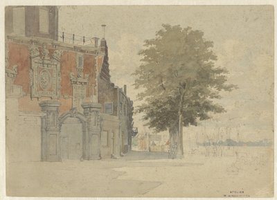 De Groothoofdspoort te Dordrecht door Willem de Haas Hemken