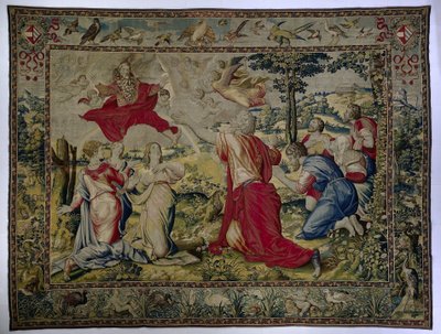 God zegent de familie van Noach door Willem de Pannemaker
