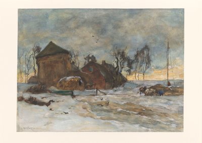 Winterlandschap door Willem de Zwart