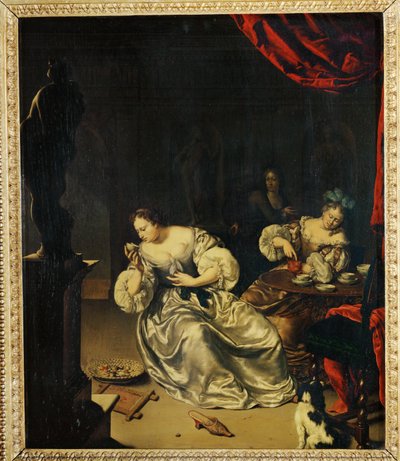 Le De - Theetijd ... door Willem van (after) Mieris