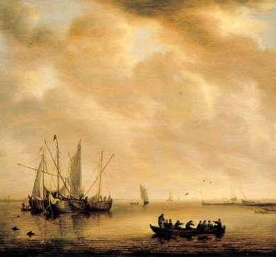 Zeegezicht door Willem van Diest