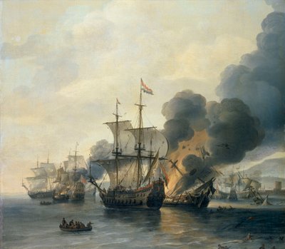 De Slag bij Livorno, 4 maart 1653 door Willem van Diest