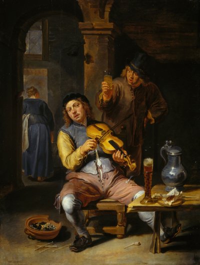 De Blinde Vioolspeler, 1637-1677 door Willem van Herp