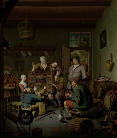 De Raree-show door Willem Van Mieris