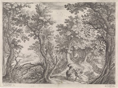 Bileam en de ezel door Willem van Nieulandt (II)