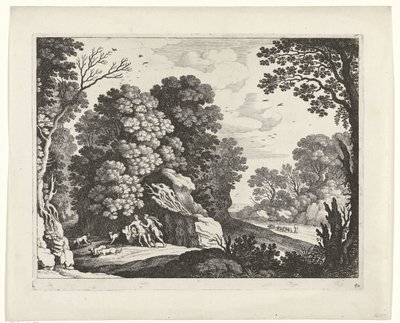 Cephalus en Procris door Willem van Nieulandt (II)