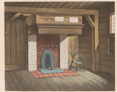 Interieur van het Tsaar Peterhuisje te Zaandam, 1824 door Willem van Senus (possibly)