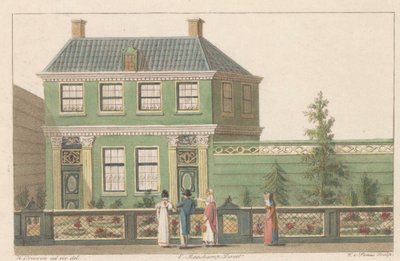 Pand aan Oostzijde 219 te Zaandam, 1824 door Willem van Senus