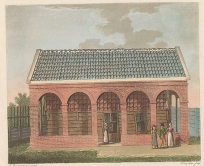 Tsaar Peterhuisje te Zaandam, 1824 door Willem van Senus