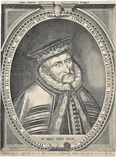 Portret van hertog Willem van Jülich-Kleef-Berg 1516-1592, 1610 door Willem van Swanenburgh