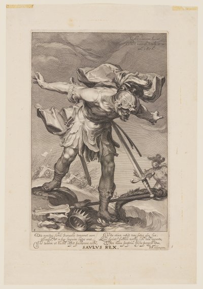 Saulus Rex, uit Zondaars van het Oude en Nieuwe Testament door Willem van Swanenburgh