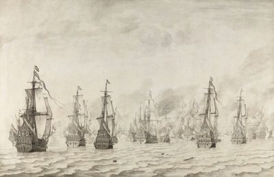 De slag bij Duinkerken door Willem van de Velde (I)